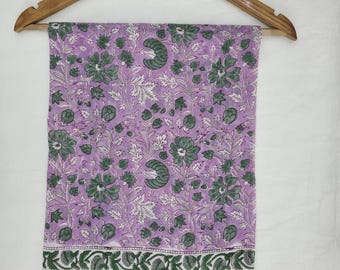 Indian Block Print Sarong, Sarong Beach Wrap, Cotton Sarong, Pareo, Block Print Scarf, Summer Beach Pareo