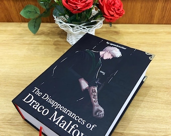 The Disappearances Of Draco Malfoy Hardcover Book: Illustrated Romantic Dramione Fanfiction, Dark Cover Art