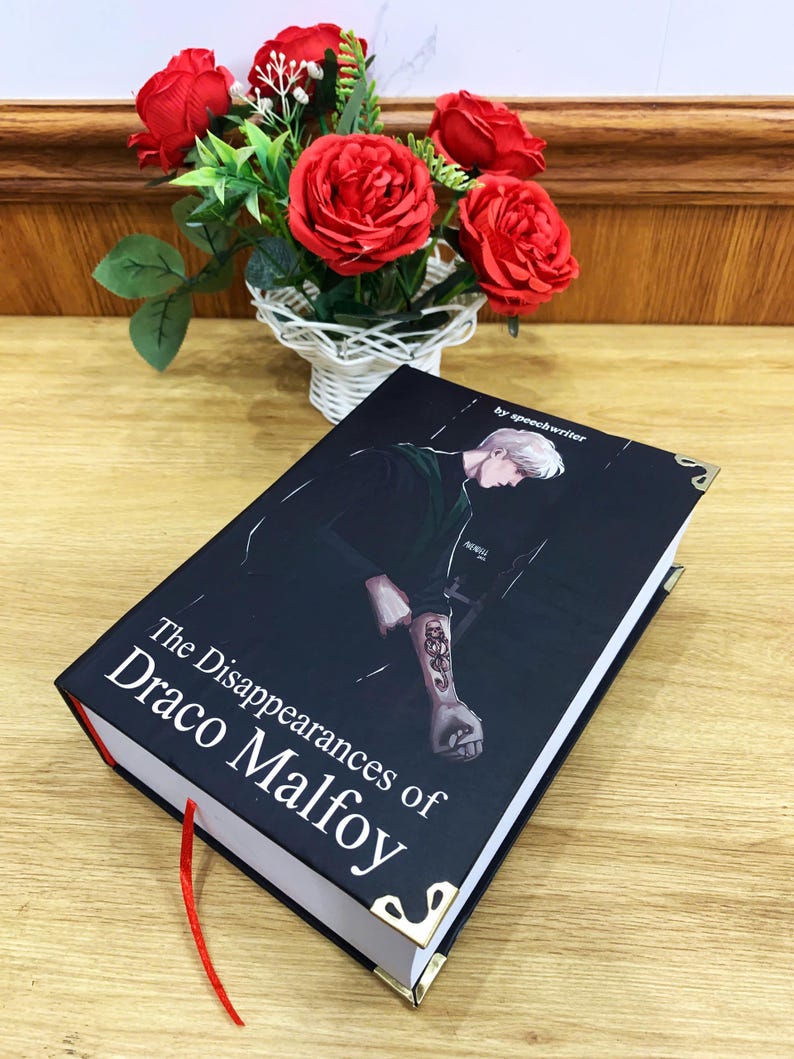 The Disappearances of Draco Malfoy Hardcover Book Illustrated Romantic