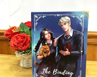 THE BINDING Hardcover Book: Illustrated Romantic Dramione Fanfiction, Fantasy Cover Art