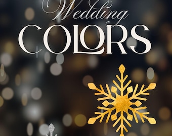 Silver and Gold Wedding Color Palette: Elegant Theme (Digital Download)