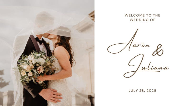 Wedding Photo Album Gift Couple Template Editable Canva Wedding Memory ...