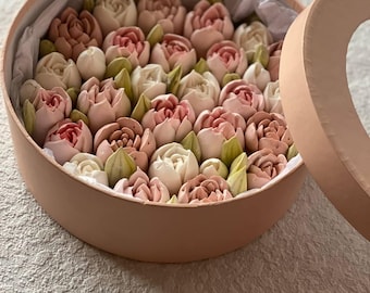 Zephyr/Marshmallow dessert tulips 9" box