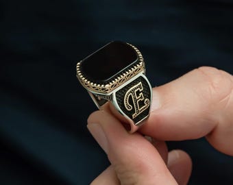 Gepersonaliseerde sterlingzilveren initiaal: gepersonaliseerde lettersieraden