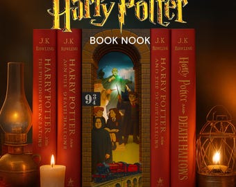 Rincón del libro de Harry Otter imprimible / Se pliega para enviar por correo