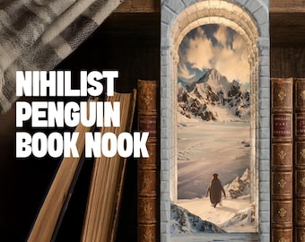 Kit de rincón de lectura de pingüinos nihilistas - PDF imprimible