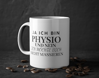 Physiotherapist Mug - Funny coffee mug for physiotherapists, physiotherapy graduation exam gift, practice gift, mug with saying