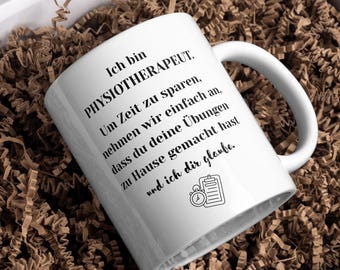 Physiotherapist Statement Mug White | Personalizable with desired name