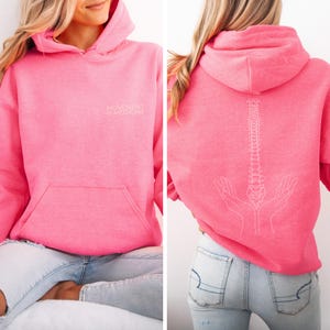 Movement is Medicine Hoodie - Spine Graphic Pullover, Physiotherapy Gift, Chiropractor Hoodie, Fitness Clothing - Unisex image 8