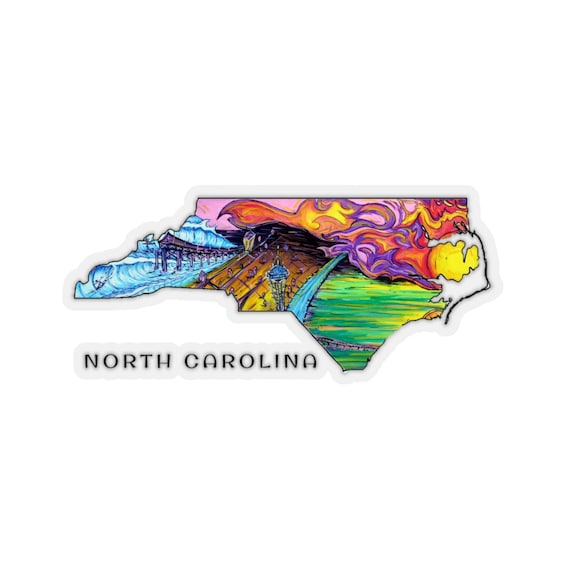 NC Surf Art Stickers