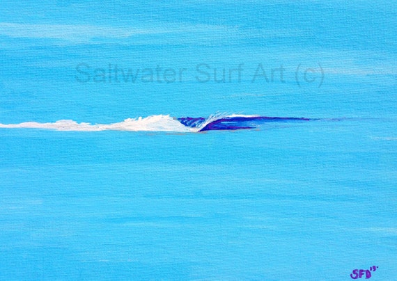 Surf Art When the Ocean Meets the Sky, 8x10 matted to 11x14 fine art print