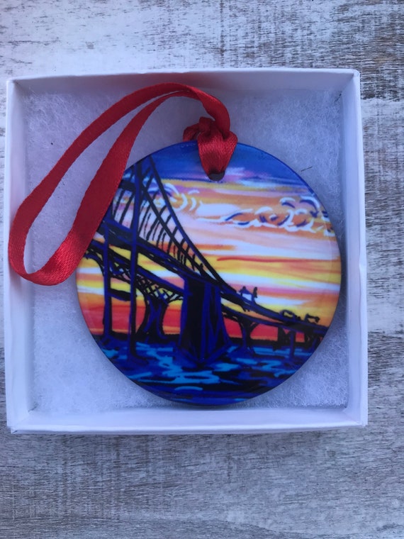 Bay Bridge Christmas Ornament