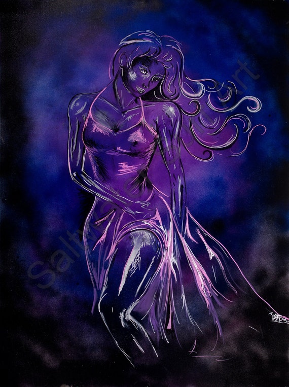 Dancer Sexy Purple Woman