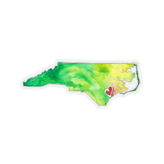 North Carolina Home Green Sticker