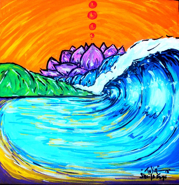 Tulin, Costa Rica Surf Art Print 8x8 on fine art paper