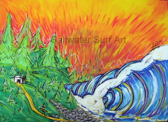 Fire in the Sky, 11x17 Poster on fine art paper