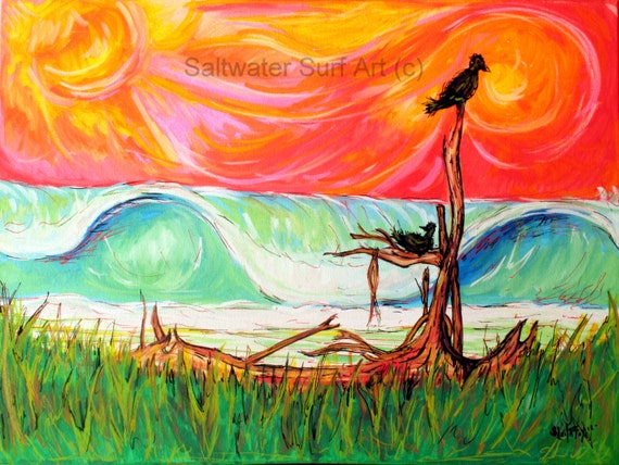 Playa Hermosa Scavs, 18x24 Giclee Canvas Print
