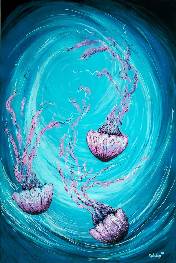 Tranquil Jellies, 16 x 20 print