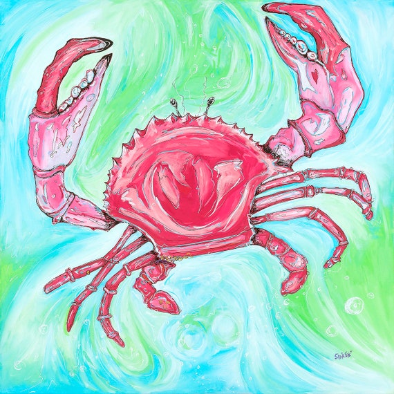 Crab Walk, Fine Surf Art by Sheila Faye