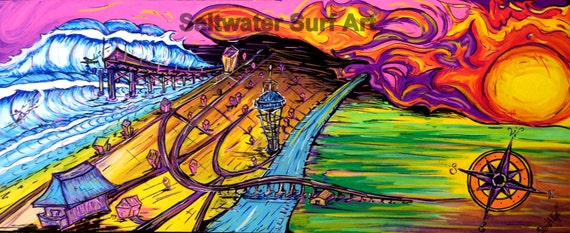 Holden Daze, 18x36 Giclee print on canvas