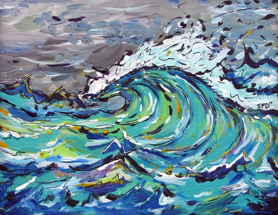 Green Wave, 11x14 Print on Fine art paper