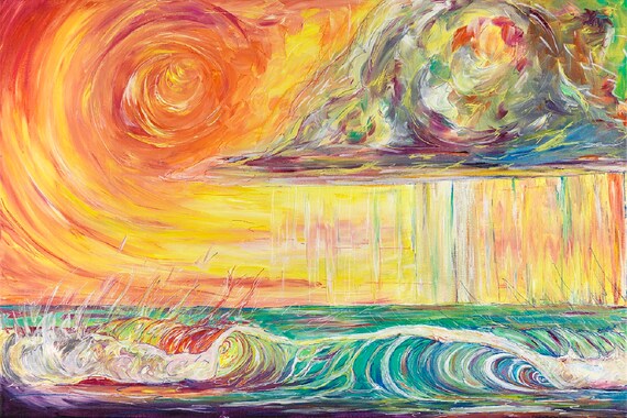 Warm Summer Rain, Fine Surf Art by Sheila Faye