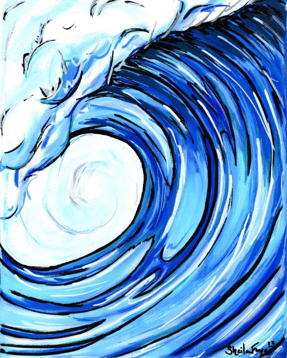 Just a Little Wave, 11x14 matted fine art print
