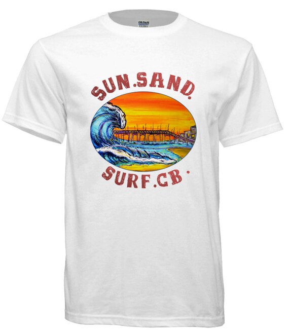 Sun, Sand, Surf, CB Surfing t-shirt
