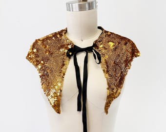 1930s Gold Sequin Cape
