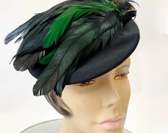 1940 Feather Tilt Hat