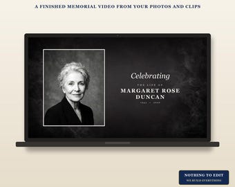Memorial Video Tribute | Photos, Clips, Music (24 Hour Service)
