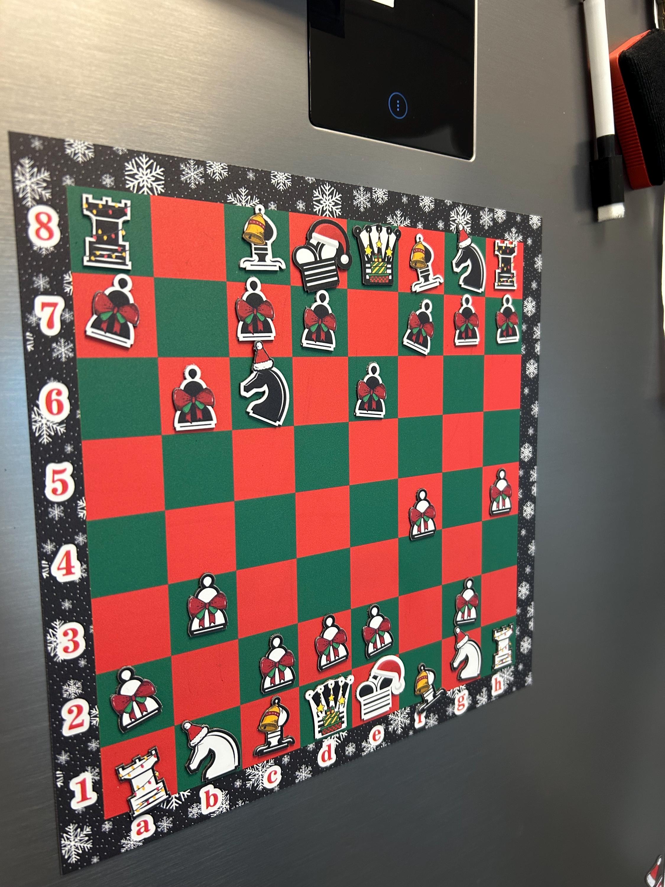 Jeu D’échecs Magnétique De Noël – Voyage – Famille – Cadeau Festif