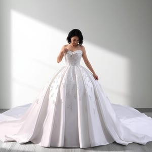 Shimmering Wedding Dress, Sparkly Wedding Dress, Princess Wedding Dress, Ball Gown Wedding Dress