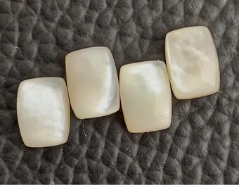 Natuurlijke parelmoer cabochon: in kussenvorm gekalibreerde edelstenen, sieraden maken