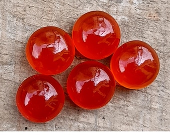 Natural Red Onyx Gemstone – Round Shape Flat Back Cabochon for Jewelry Making 3mm-20mm