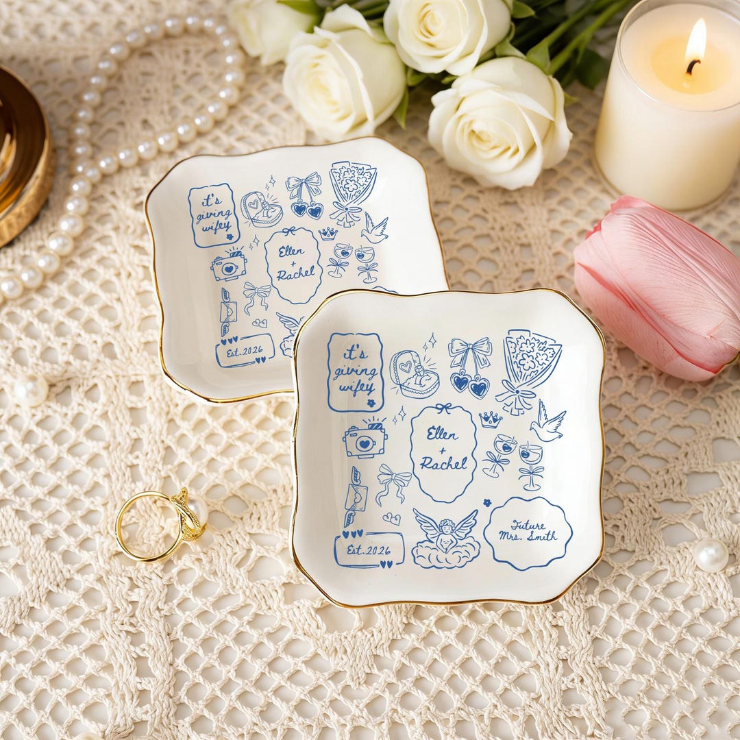 Personalized Engagement Ring Dish,custom Future Bride Jewelry Dish ...