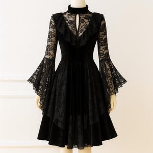 elegant chiffon prom dresses Alyce 61752 Color:Black Short Sleeves [with Tie] Mdoff-30 Cape Dresses | Cape More colors