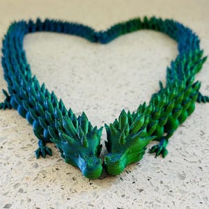 3D Gedruckter Gliederdrache 33 cm
