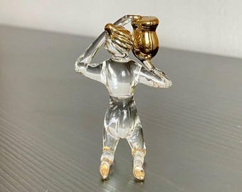 Handmade Glass Aquarius Zodiac Figurine
