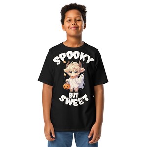 Spooky But Sweet Kids T-Shirt: Retro Ghost Halloween Tee