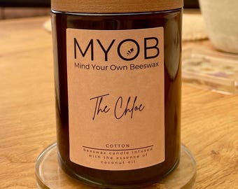 Bienenwachs-Duftkerze: The Chloe - 210 ml Glas