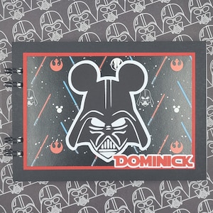 Personalized Autograph Book Inspired by Darth Vader