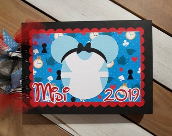 Personalized Disney Autograph Book Inspired by Alice in Wonderland