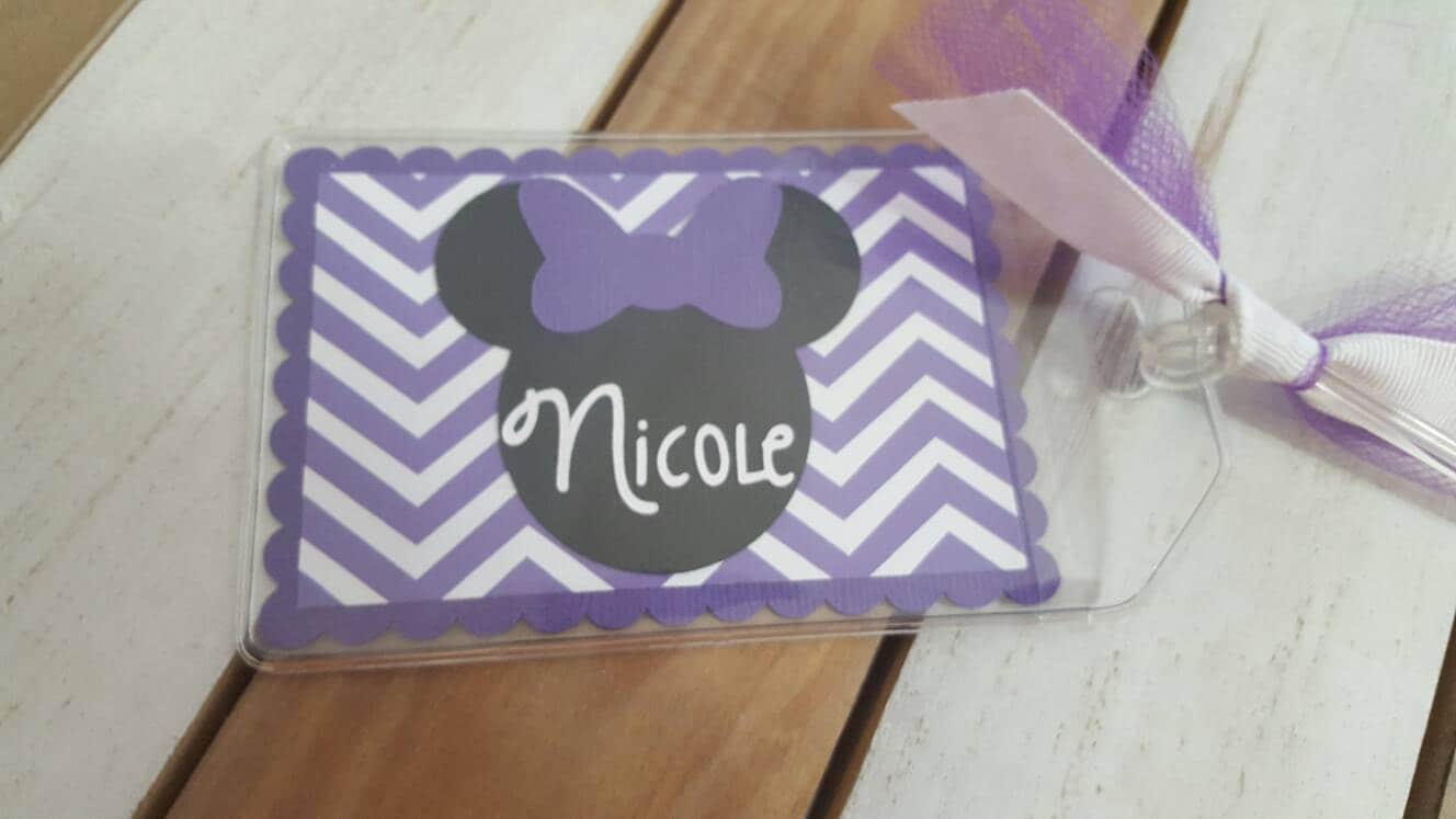 Personalized Disney Luggage Tag Etsy
