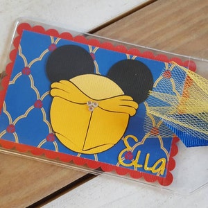 Personalized Disney Luggage Tag Inspired by Belle image 1