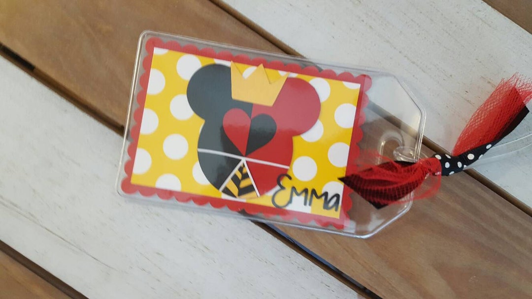 Personalized Disney Luggage Tag Inspired by Queen of Hearts Etsy