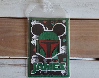 Personalized Disney Luggage Tag Inspired by Boba Fett