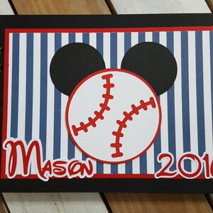 Personalized Disney Baseball Autograph Book