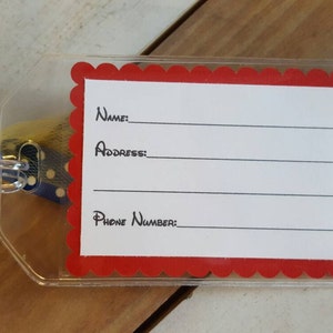 Personalized Disney Luggage Tag Inspired by Belle image 2