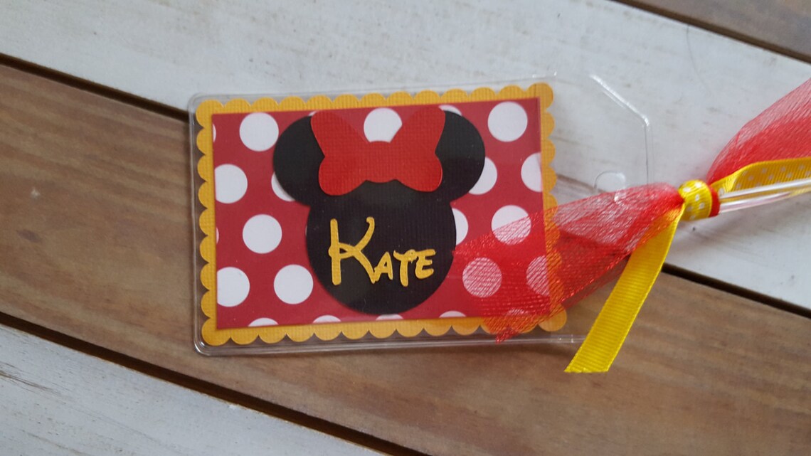 Personalized Disney Luggage Tag Etsy